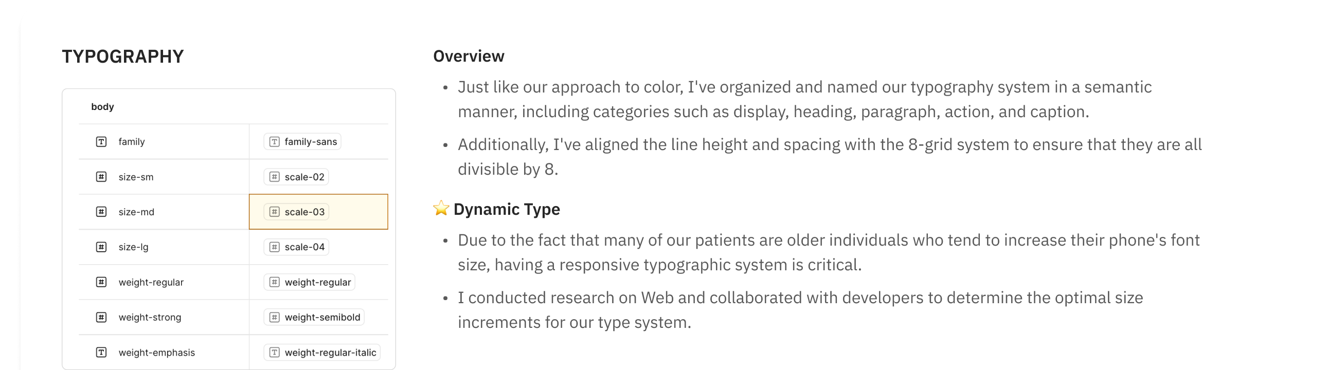 Typography foundation specification