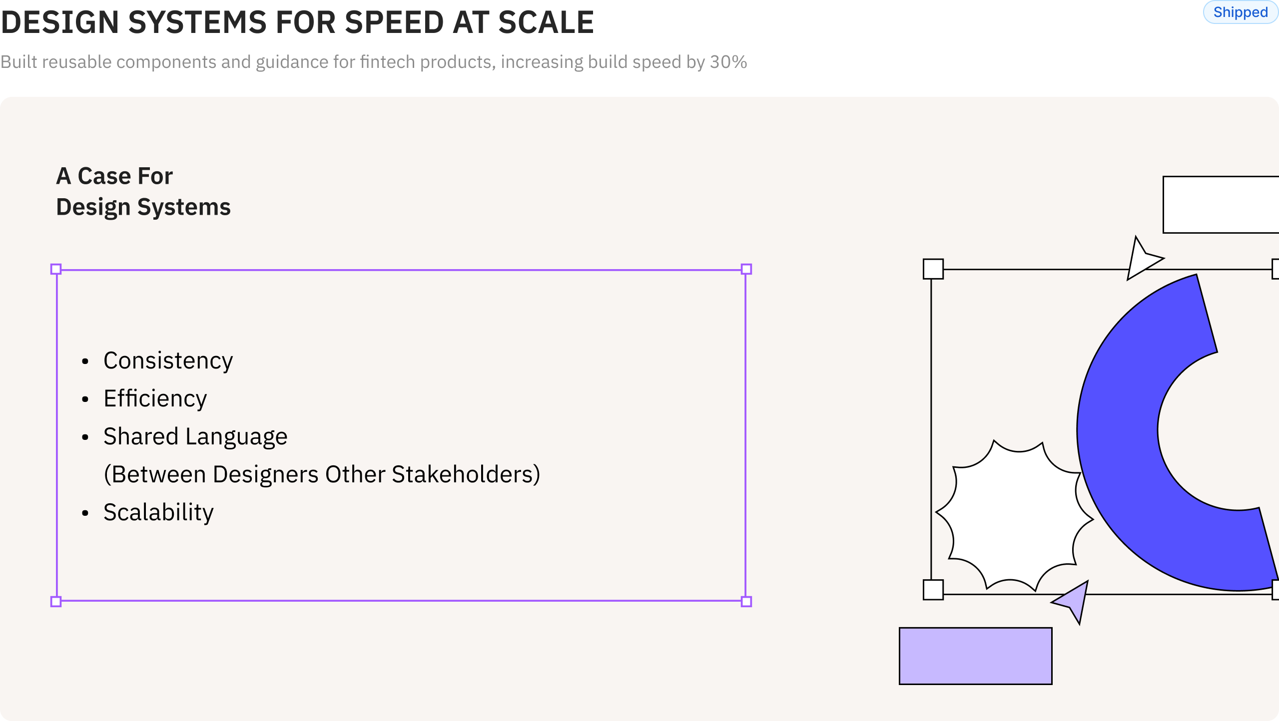 Design systems for speed at scale